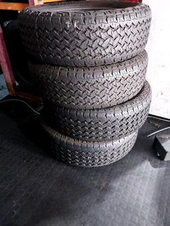 A clean set of 255 65 18 tyres with good treads available for sale