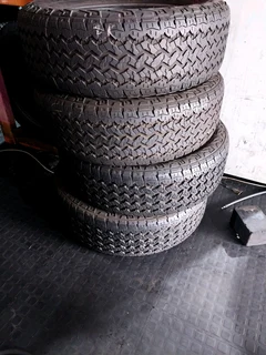 A clean set of 255 65 18 tyres with good treads available for sale