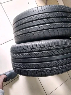 2x 245 40 18 normal tyres with good treads available for sale