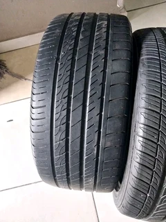 2x 245 40 18 normal tyres with good treads available for sale