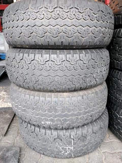 A clean set of 245 70 16 dunlop Grandtrek tyres with good treads available for sale