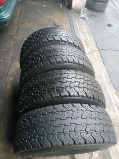 A clean set of 31x10.50R15 white lettering tyres with good treads available for sale