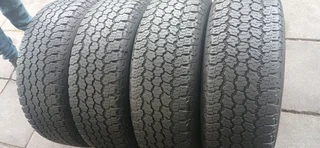 A clean set of 245 75 15 Goodyear wrangler tyres available for sale