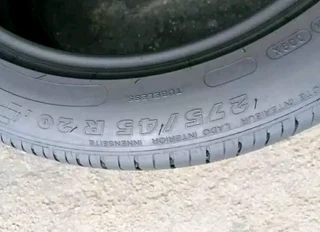 A clean set of 275 45 20 Michelin tyres with good treads available for sale