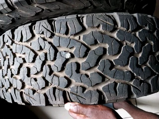 A clean set of 245 65 17 bf Goodrich ko2 tyres with 98% treads available for sale