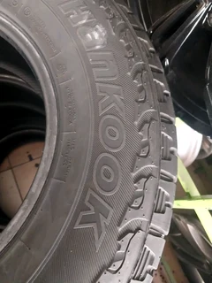 A clean set of 265 70 16 Hankook dynapro tyres with good treads available for sale