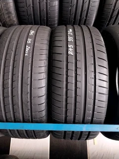 2x 245 35 20 run flat tyres with good treads available for sale