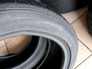 2x 215 45 16 tyres with good treads available for sale