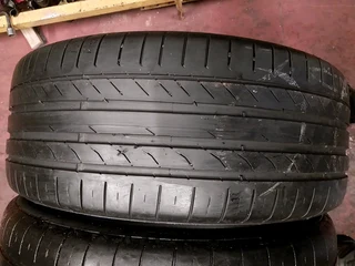 2x 235 50 18 Continental run flat tyres with good treads available for sale