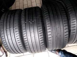 A clean set of 215 45 17 apollo tyres with lots of treads available for sale