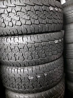 3x 265 60 18 tyres with lots of treads available for sale