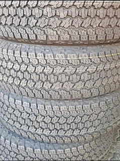 A brand new set of 245 75 15 Goodyear wrangler tyres available for sale