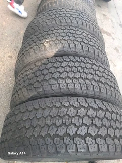 A brand new set of 255 60 20 Goodyear wrangler tyres available for sale