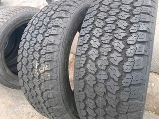 A brand new set of 255 60 20 Goodyear wrangler tyres available for sale