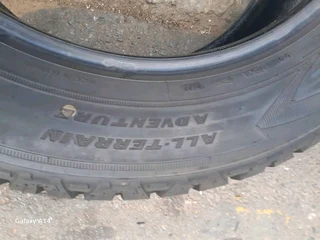 A brand new set of 255 60 20 Goodyear wrangler tyres available for sale