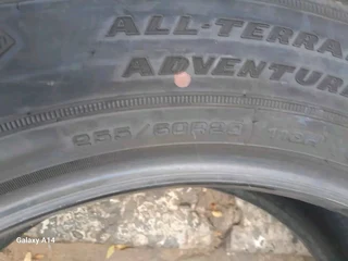 A brand new set of 255 60 20 Goodyear wrangler tyres available for sale