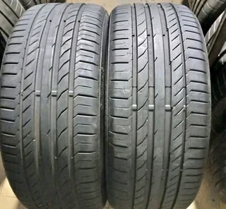 2x 245 45 19 Continental tyres with good treads available for sale