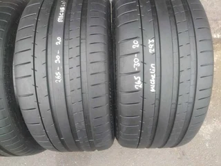 A clean set of 265 30 20 Michelin pilot super sport tyres with lots of treads available