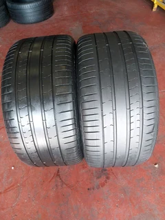 Two 315 35 20 pirelli run flat tyres with good treads available for sale