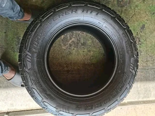 Two 285 60 18 cooper discoverer tyres with good treads available for sale