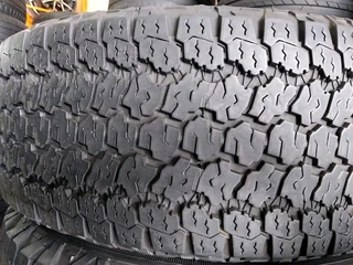 A clean set of 265 65 17 goodyear wrangler tyres with 85% treads available for sale