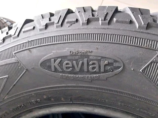A clean set of 265 65 17 goodyear wrangler tyres with 85% treads available for sale