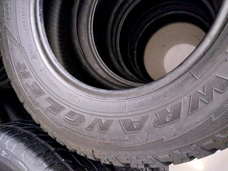 A clean set of 265 65 17 goodyear wrangler tyres with 85% treads available for sale