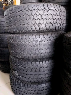A clean set of 265 65 17 goodyear wrangler tyres with 85% treads available for sale