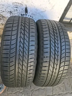 2x 275 45 21 Goodyear tyres with 99% treads available for sale