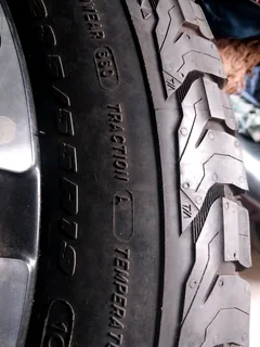 A clean set of 235 55 19 Bf Goodrich tyres with 99% treads available DOT 2023