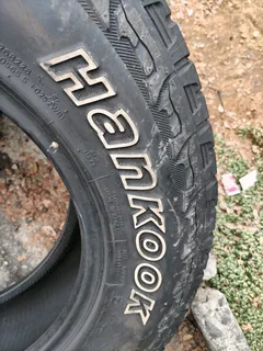 A good set of 265 65 17 Hankook dynapro tyres with good treads available for sale