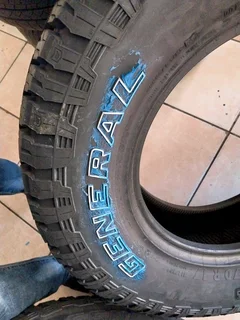 2x 265 70 17 Brand new general grabber tyres available for sale
