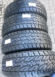 A clean set of 265 65 17 Bridgestone dueler tyres with good treads available for sale