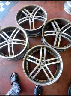 A Clean Set Of 19inch Rims Pcd 5/120 Can Fit On A Bmw Amarok And Range Rover Sport Available For Sal