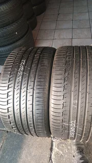 2x 315 30 22 Continental premium contact6 with very good treads available for sale