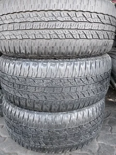 A clean set of 275 55 20 Yokohama tyres with 85% treads available for sale