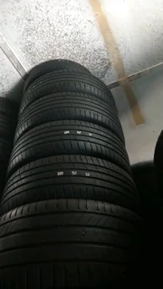A clean set of 235 50 18 normal tyres with 90% treads available for sale