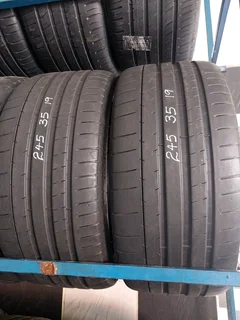 2x 245 35 19 Michelin pilot super sport tyres with sufficient treads available for sale