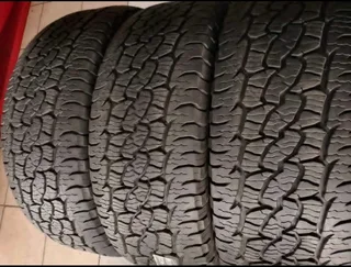 A clean set of 265 60 18 Bf Goodrich Trail Terrain tyres with 90% Treads available for sale