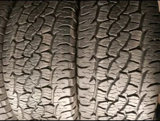 A clean set of 265 60 18 Bf Goodrich Trail Terrain tyres with 90% Treads available for sale