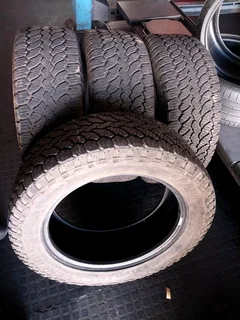 A clean set of 255 55 19 general grabber tyres with 90% treads available for sale