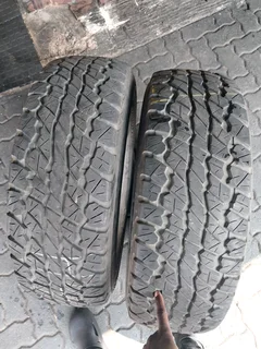 2x 265 70 16 Dunlop Grandtrek tyres with 85% treads available for sale