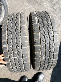 2x 265 70 16 Michelin LT force tyres with 90% treads available for sale