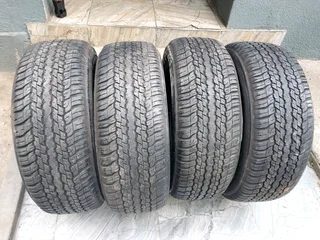 A clean set of 265 60 18 Dunlop Grandtrek AT25 tyres with 99% treads available for sale