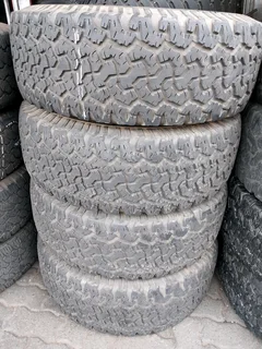 A good set of 275 70 16 bf Goodrich ko tyres with good treads available for sale