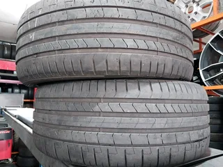 2x 245 45 19 pirelli normal tyres with good treads available for sale