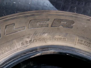 1x 265 70 16 new Bridgestone dueler tyre available for sale