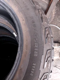 A clean set of 255 65 18 Goodyear wrangler tyres with 90% treads available for sale
