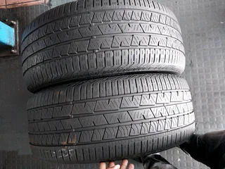 2x 255 50 19 Continental run flat tyres with 90% treads available for sale