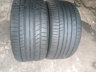 2x 255 30 19 Continental normal tyres with 95% treads available for sale